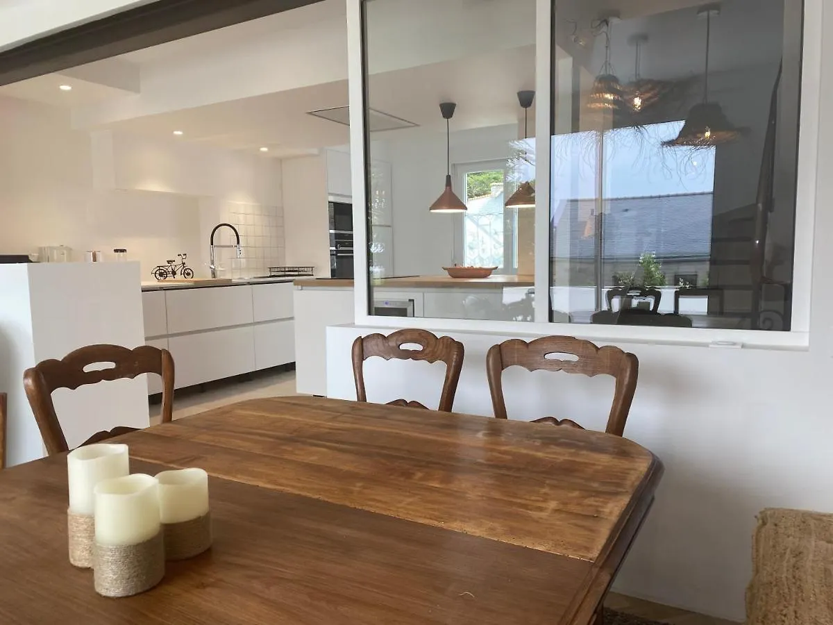 Tatil Evi Villa Vieilles Vignes Vue Mer Billiers Fransa